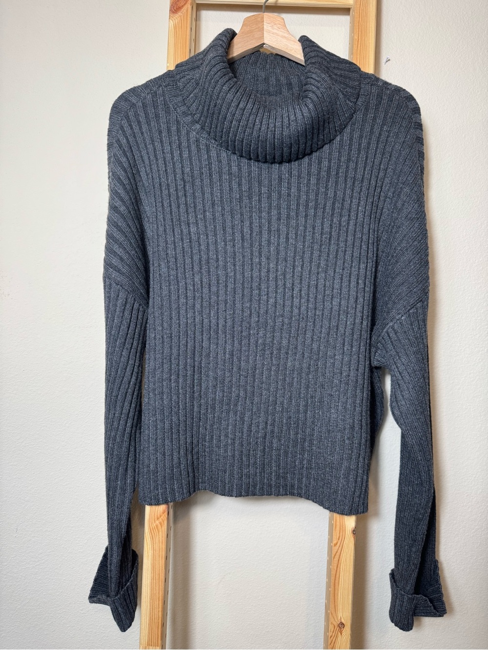 NWT Weekend Los Angeles Virginia Relaxed Sweater 1X Charcoal